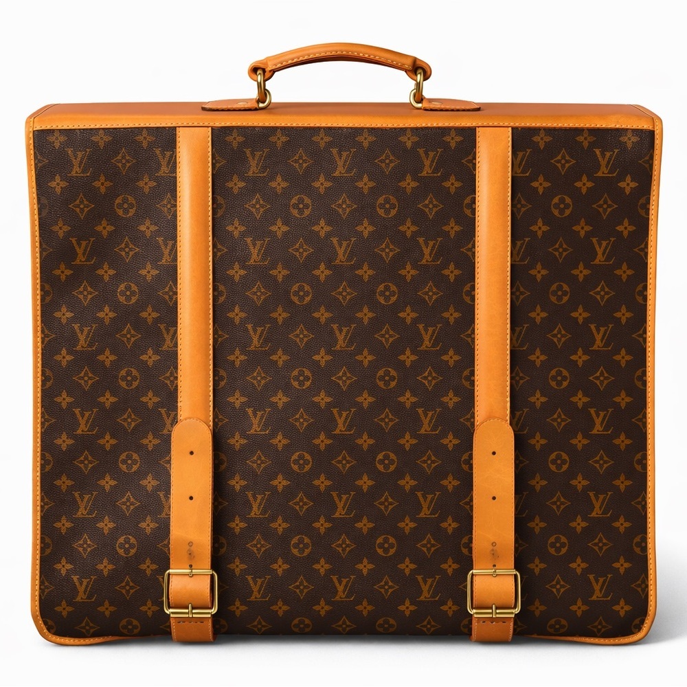 Louis Vuitton Monogram Garment Bag Vintage Structured Suitcase Style